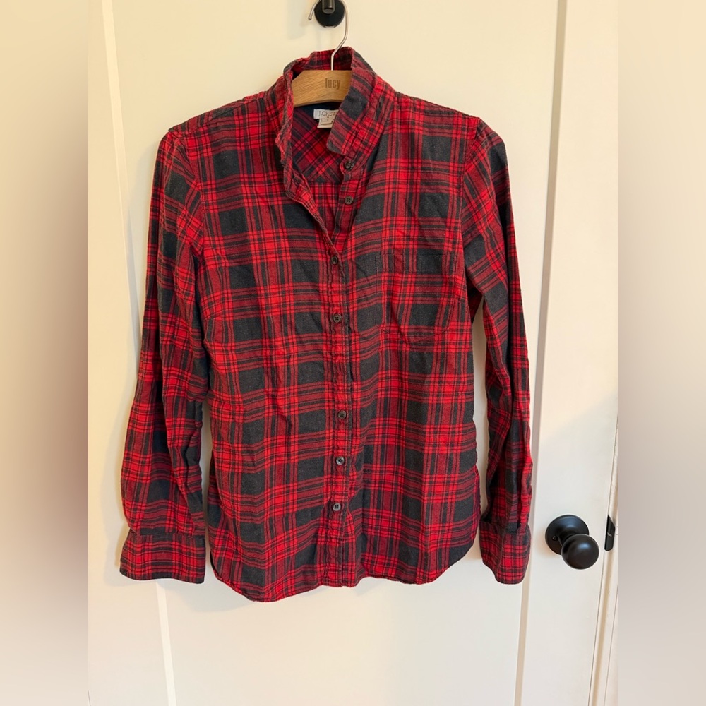 Red and Black Flannel Shirt